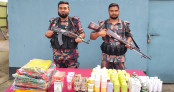 বেনাপোল সীমান্তে ছয় লাখ টাকার ভারতীয় মালামাল জব্দ  