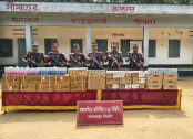 শ্রীবরদী সীমান্তে ১১ লাখ ৭৬ হাজার টাকার ভারতীয় কসমেটিকস জব্দ