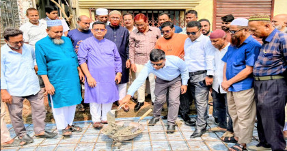 বগুড়ার শেরপুরে ২৬ লক্ষ টাকা ব্যায়ে আরসিসি ঢালাই কাজের উদ্বোধন
