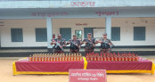 শ্রীবরদী সীমান্তে ১৫৪ বোতল ভারতীয় মদ জব্দ 