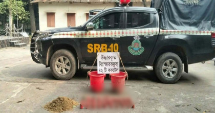 রাজবাড়ীর পাংশায় আমবাগান থেকে ৪২টি অবিস্ফোরিত ককটেল উদ্ধার