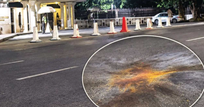 মধ্যরাতে প্রধানমন্ত্রীর কার্যালয়ের সামনে দুটি ককটেল নিক্ষেপ