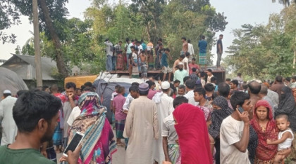 কুড়িগ্রামের রৌমারীতে ট্রাকের ধাক্কায় ইজিবাইকের পাঁচ যাত্রী নিহত