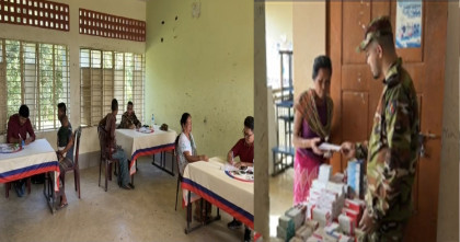 লক্ষ্মীছড়ির দুর্গম বড়পাড়ায় সেনাবাহিনীর উদ্যোগে বিনামূল্যে চিকিৎসাসেবা