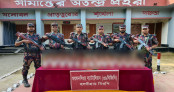 শেরপুর সীমান্তে বিজিবির অভিযান, ৮৪ বোতল ভারতীয় মদ জব্দ