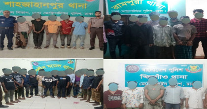 মতিঝিল বিভাগের বিশেষ অভিযানে গ্রেপ্তার ৭৮ 