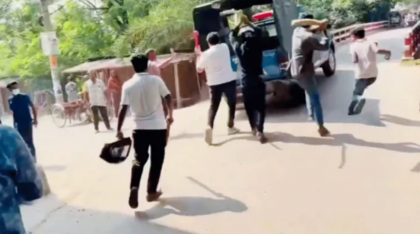 গোপালগঞ্জে পুলিশের গাড়িতে হামলা-ভাঙচুর, আহত দুই সদস্য