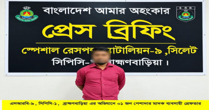 ব্রাহ্মণবাড়িয়ার বিজয়নগরে সাত কেজি গাঁজাসহ মাদক ব্যবসায়ী গ্রেপ্তার