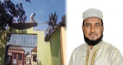 ধামরাইয়ে ‘ইয়াবার সম্রাট’ আমজাদ মুন্সির বাড়ির গেটে নৌকা ভাঙচুর করল যুবদল
