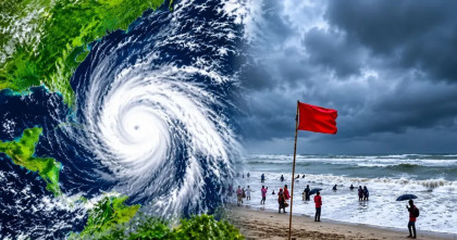 শক্তিশালী রূপ নিয়েছে ঘূর্ণিঝড় অর্ণব; বন্দরে ৩ নম্বর সতর্ক সংকেত 